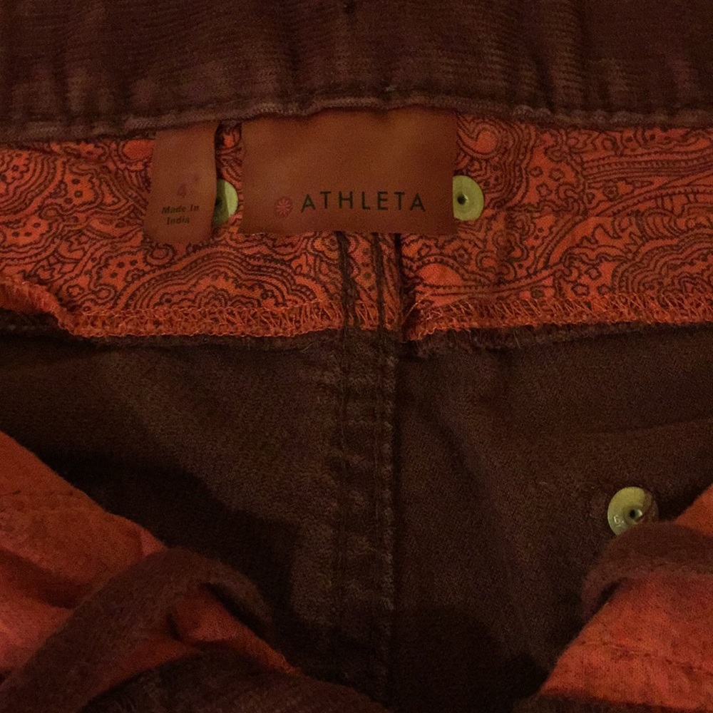 Athleta maroon Corduroy jeans